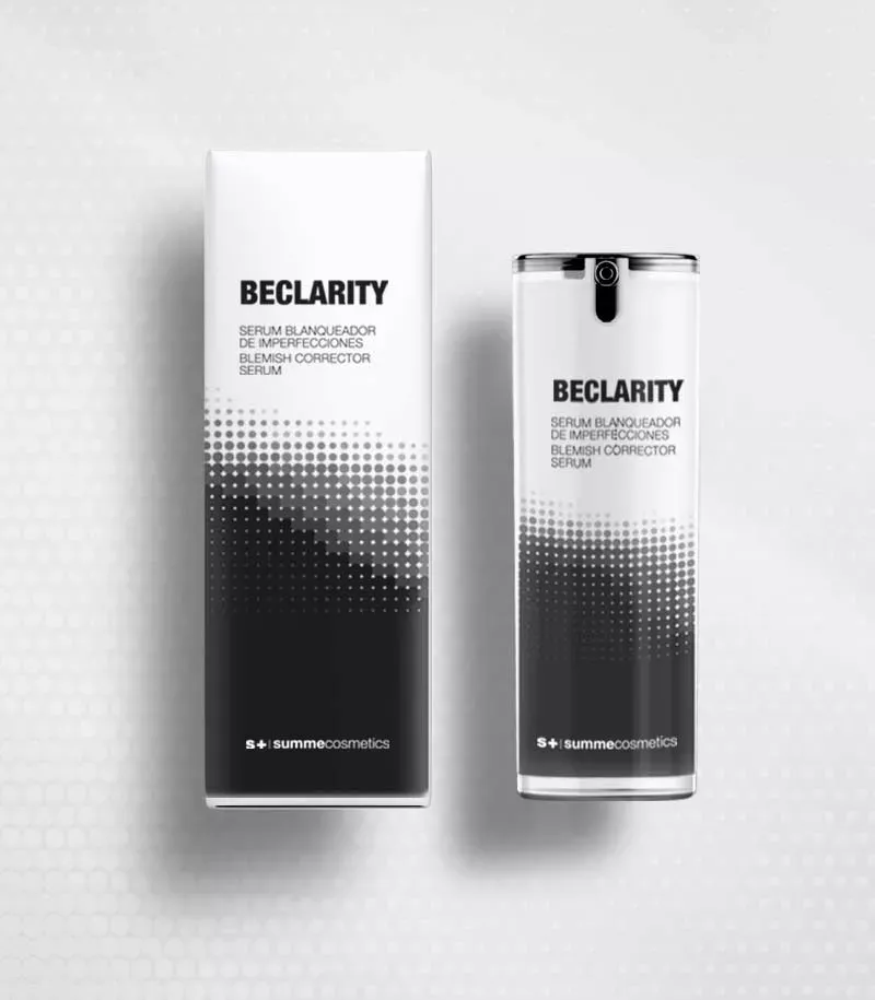 Leichtes depigmentierendes Serum in Glasflasche