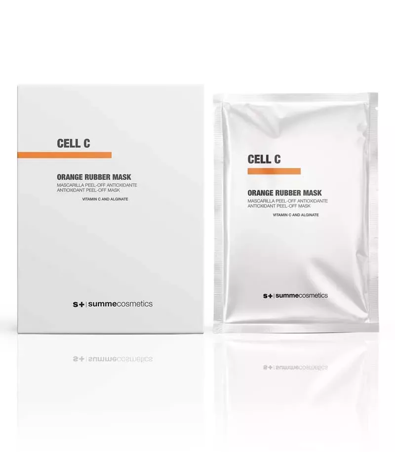CELL C Orange Rubber Mask – Antioxidative Peel-Off Maske mit Vitamin C für eine strahlende und straffere Haut.