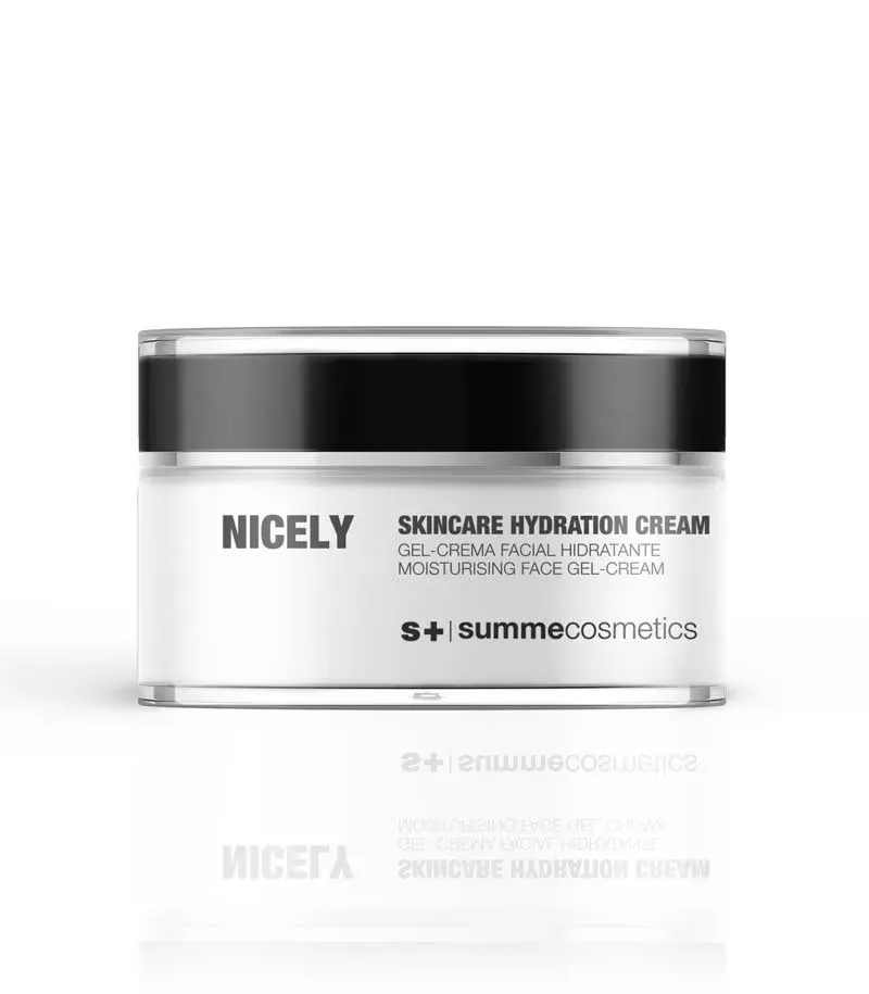 Leichte Gel-Creme-Textur auf der Haut aufgetragen