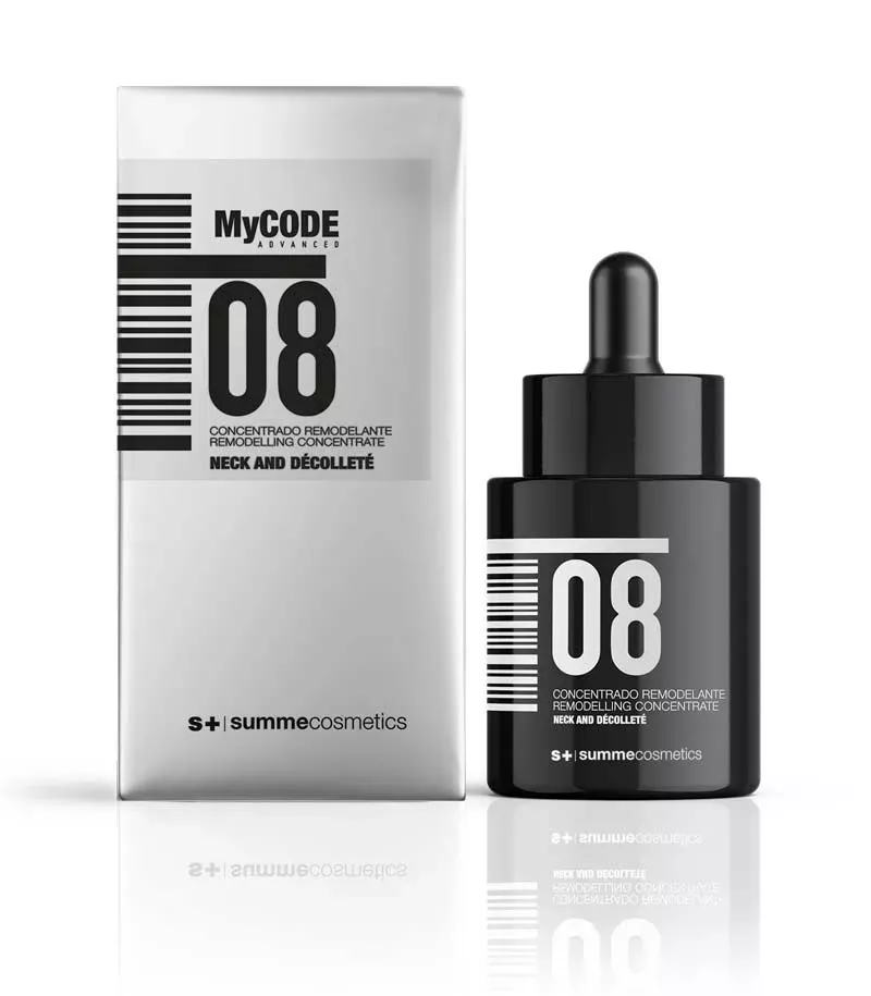 Luxuriöses Anti-Falten-Serum für Hals und Dekolleté in eleganter Glasflasche